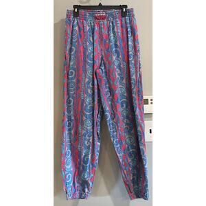 Gitano Pants Striped Pattern Cotton Parachute Hammer Baggy Gym Vintage‎ Medium